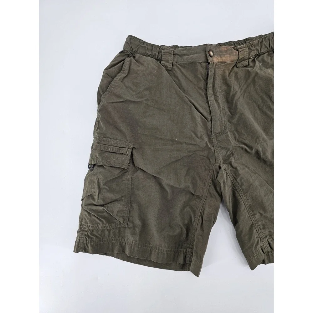 The North Face‎ Cargo Green Shorts Mens Large Nylon Stow Pocket